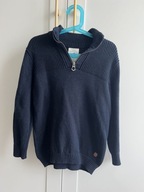 SWETER ze stójką Dziecięcy ZARA granat 7 lat 122