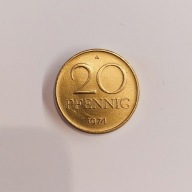 MONETA NIEMIECKA - 20 PFENNIG - 1974