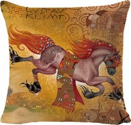 Ozdobna poszewka, jasiek na poduszki - Koń - 45x45 cm produkt unisex