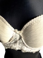 Praktyczny stanik biustonosz z delikatną koronką r. 80C