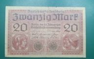 Niemcy - BANKNOT - 20 Marek 1918 6032174