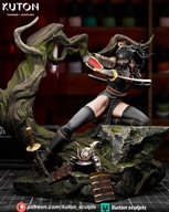 Żywica figurka Kurohana samuraj 1/10