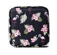 Kosmetyczka we flamingi organizer na kosmetyki i podpaski