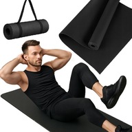 MATA DO ĆWICZEŃ EVA 173x61CM CZARNA – ANTYPOŚLIZGOWA FITNESS JOGA
