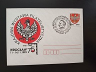 Wystawa 75 rocznica niepodległości, Wrocław 93- koperta pam. z dat. okol.
