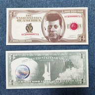 Banknot Kolekcjonersku One Billion Dollar J.F. Kennedy UNC UV xshop Smart