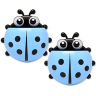 UCHWYTY NA SZCZOTECZKI DO ZĘBÓW POJEMNIK KUBEK ORGANIZER ŁAZIENKOWY 2 SZT.