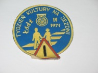 TYDZIEŃ KULTURY NA JEZDNI PZM ŁÓDŹ 1971 naszywka