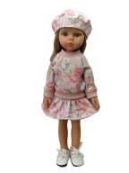 Ubranko komplet zestaw dla lalki Paola Reina 32cm bluza spódnica beret 3w1