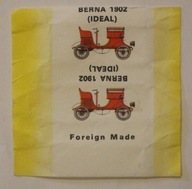 ETYKIETA - STARY PAPIEREK PO CUKIERKACH - STARE SAMOCHODY - RZADKOŚĆ