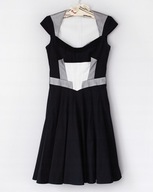 KAREN MILLEN**Elegancka Sukienka Kloszowa Vintage Retro**Wesele**M/38