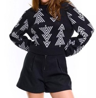 SWETER WZORZYSTY NA ŚWIĘTA CHOINKI CHOINKA MOTYW ŚWIĄTECZNY 38 M