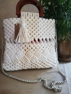 Torebka damska ręcznie robiona boho makrama