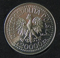20 000 zł. 1994 r. Związek Inwalidów Wojennych, UNC.