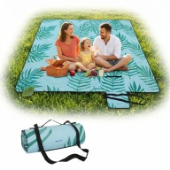 KOC PIKNIKOWY 200x200cm wodoodporny 4-warstwy plaża kemping paproć pralka