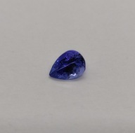 Tanzanit 0,70 ct łezka, piękny