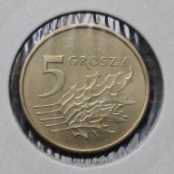 *P[0703] POLSKA 5 groszy 2018 III Rzeczpospolita Orzeł (heraldyka) *Holder