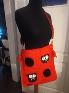 Wyjątkowa torebka wykonana na szydełku - handmade boho rękodzieło