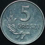 5 groszy 1971 - menniczy egzemplarz
