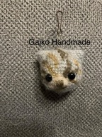 Głowa kota kotka brelok rękodzieło szydełko