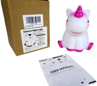 Lampka Nocna dla Dzieci JEDNOROŻEC LED RGB - Miękka,Nowa