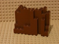 LEGO castle pirates brązowa ściana skała Unikat