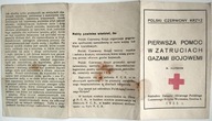 POLSKI CZERWONY KRZYŻ PIERWSZA POMOC W ZATRUCIU GAZAMI BOJOWEMI 1935