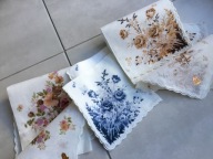 malowane kolorowe chusteczki