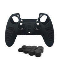 Etui na pad ps5 DualSense silikonowe + 8 nakładek na analogi 9w1 zestaw