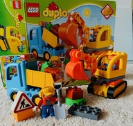 LEGO DUPLO Ciężarówka i koparka gąsienicowa 10812 Mała Budowa 26 elem.