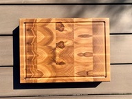 Deska do krojenia i serwowania|sztorcowa |ręcznie robiona | kanalik na soki