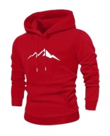 Bluza z kapturem typu kangurka z nadrukiem L