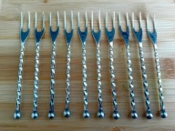 WMF 90/1 POSREBRZANE WIDELCZYKI DO PRZYSTAWEK CYTRYN itp. KPL 10-sztuk