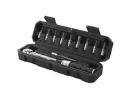 CRIVIT Klucz dynamometryczny rowerowy 2-24 Nm + zestaw końcówek 1/4"