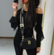 %%% 159 euro %%% GIL SANTUCCI bluzka / tunika NERO r.S/M