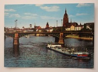 FRANKFURT AM MAIN. Mainufer mit Dom, FRANKFURT NAD MENEM, NIEMCY