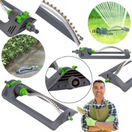 ZRASZACZ OGRODOWY DO POLEWANIA WAHADŁOWY REGOLOWANY AŻ 19 DYSZ 1/2 ORAZ 3/4