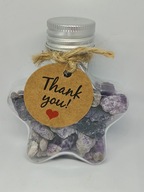 Cegiełka minerały ametyst fluoryt buteleczka szczęścia upominek prezent