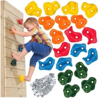 UCHWYTY DO WSPINACZKI KAMIENIE WSPINACZKOWE DLA DZIECI 20 SZT KOLOROWE