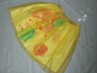 Spódnica spódniczka tiul kwiaty 116 cm #105