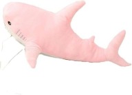 Maskotka pluszowa zabawka duży rekin 80 cm miękki do przytulania różowy
