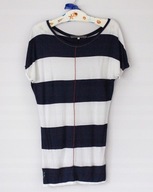 BLUZKA New Look**AMAZING PASY Granatowy Biały**S/M