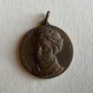 Medalik Adamo Mickiewicz - Włochy 1955