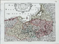 Mapa Borussae Regnum cum adjacentibus regionibus Gdańsk, Słupsk (1740/1770)