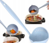 ŁYŻKA DO NAKŁADANIA ZUP CHOCHELKA CHOCHLA Z DURSZLAKIEM SITKO CEDZAK 2w1