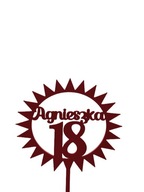 topper na tort dekoracja RÓŻNE KOLORY PERSONALIZACJA!!!