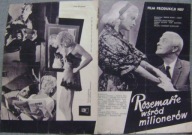 ROSEMARIE WŚRÓD MILIONERÓW -film prod. NRF -program kinowy -lata 50-te