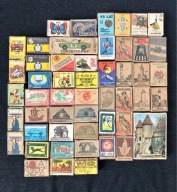 Pudełka po zapałkach PRL 51 sztuk