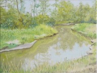 RZECZKA obraz olejny na płótnie 40 x 30