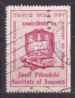 1925 Znaczek propagantowy Instytutu Piłsudskiego w USA